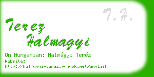 terez halmagyi business card