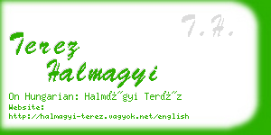 terez halmagyi business card